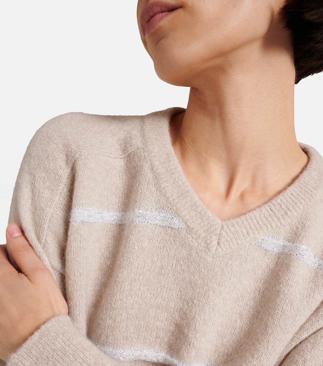 Pull en alpaga et coton mélangés | Brunello Cucinelli
