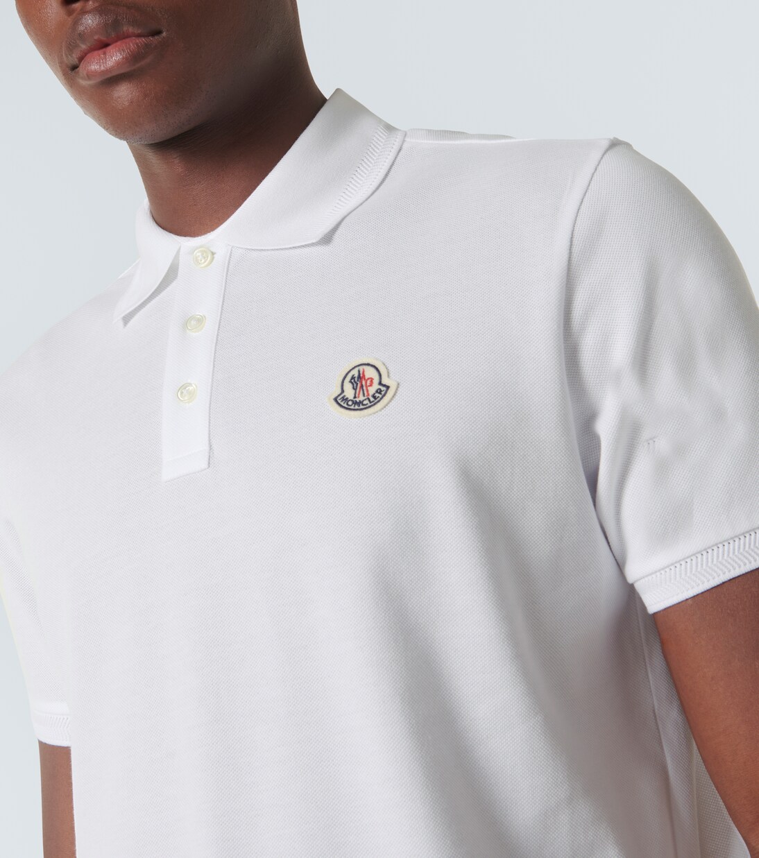 Polo en coton à logo | Moncler