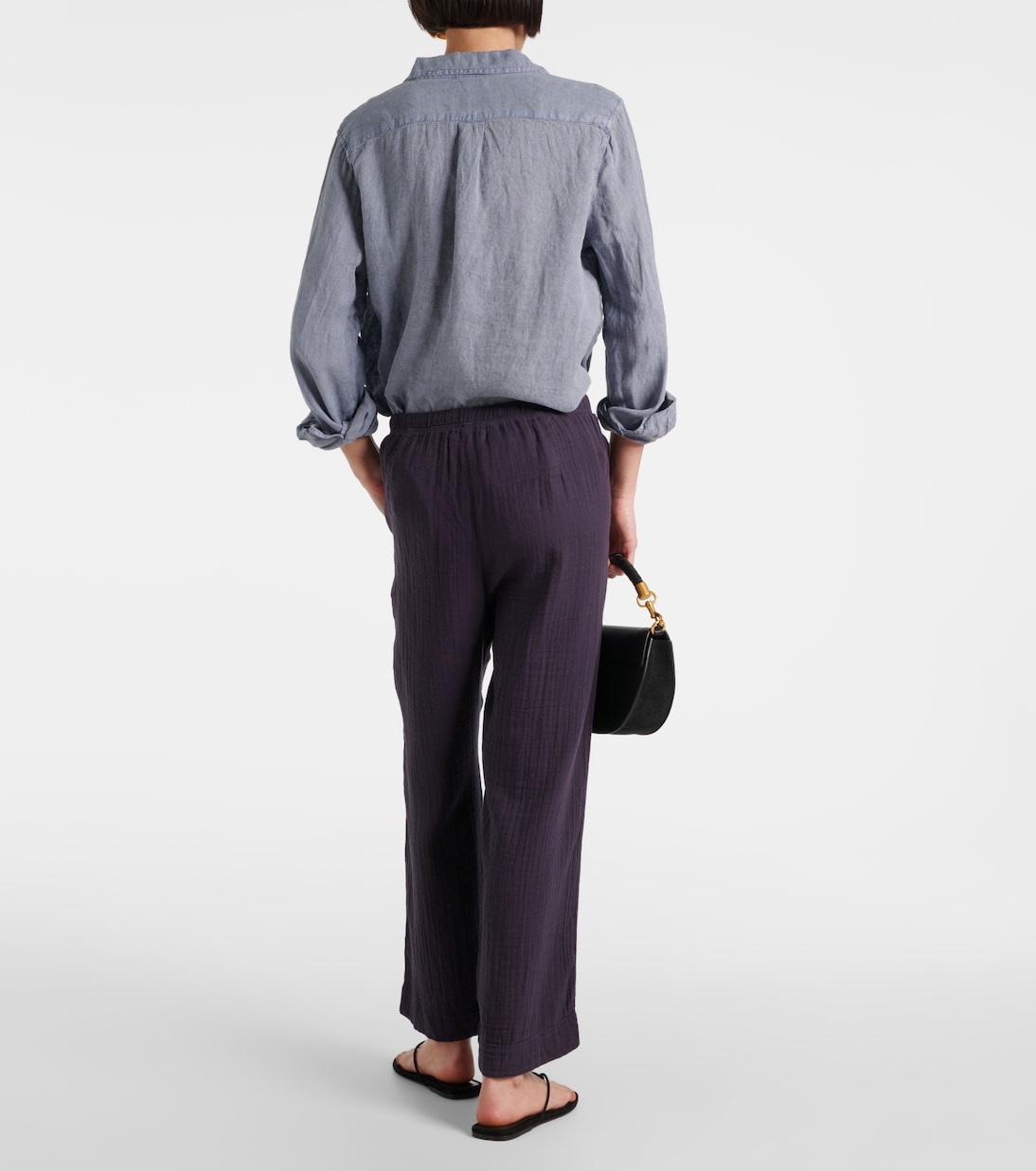 Pantaloni a gamba larga Franny in cotone | Velvet