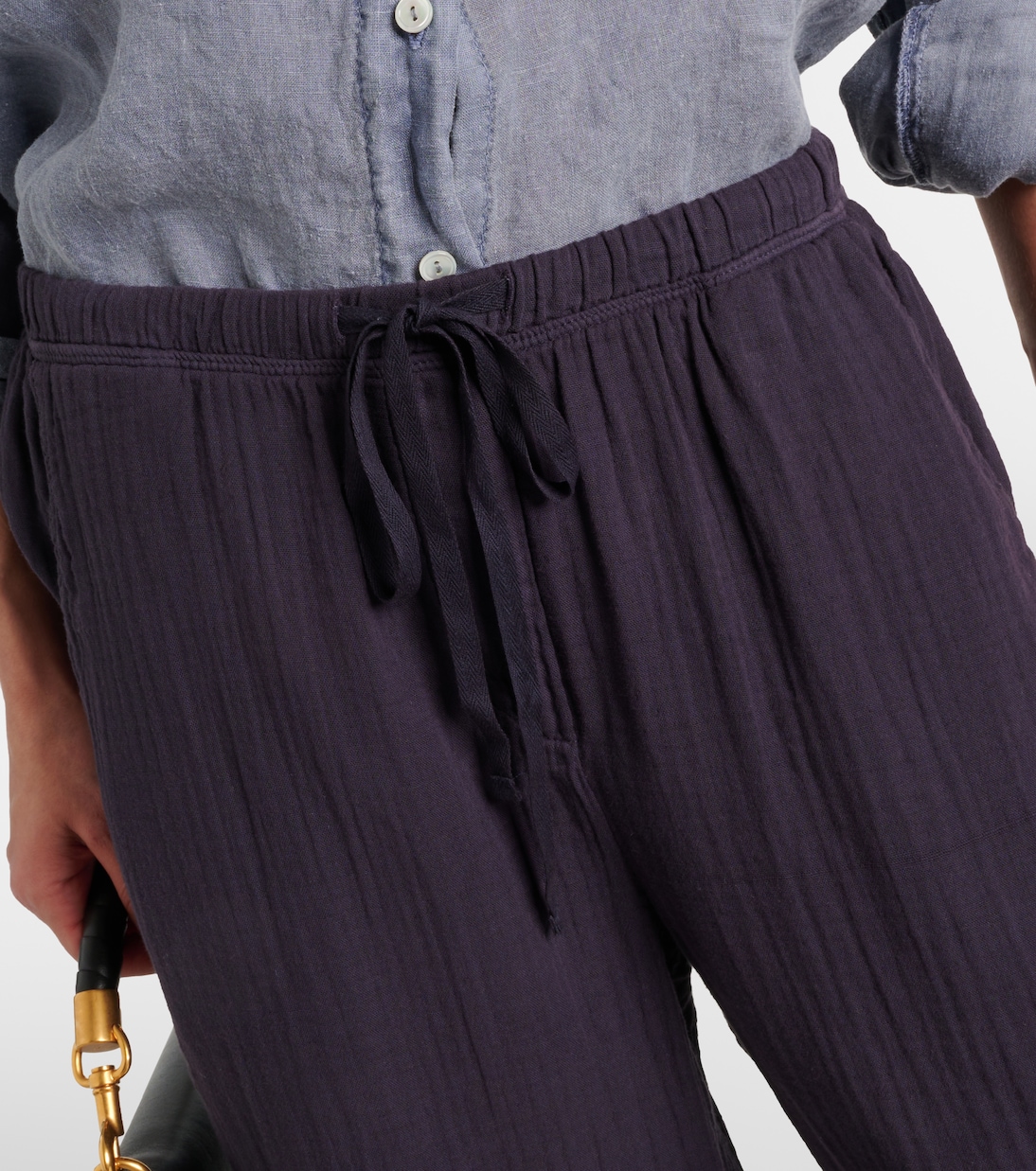 Pantaloni a gamba larga Franny in cotone | Velvet