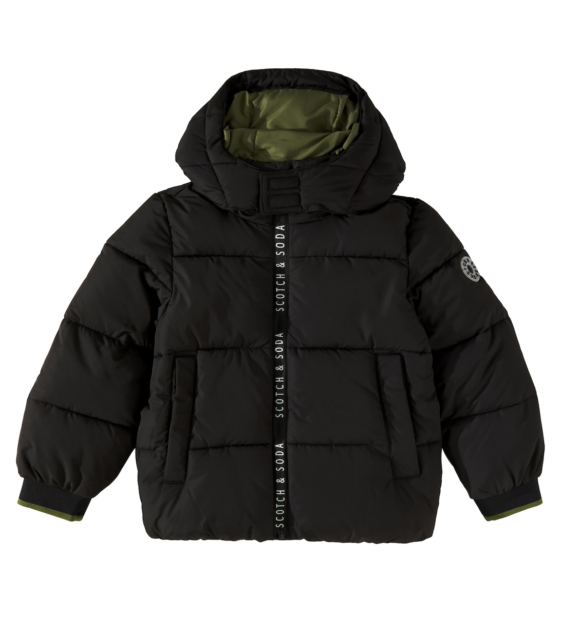 Quilted puffer jacket in black Scotch Soda Kids Mytheresa