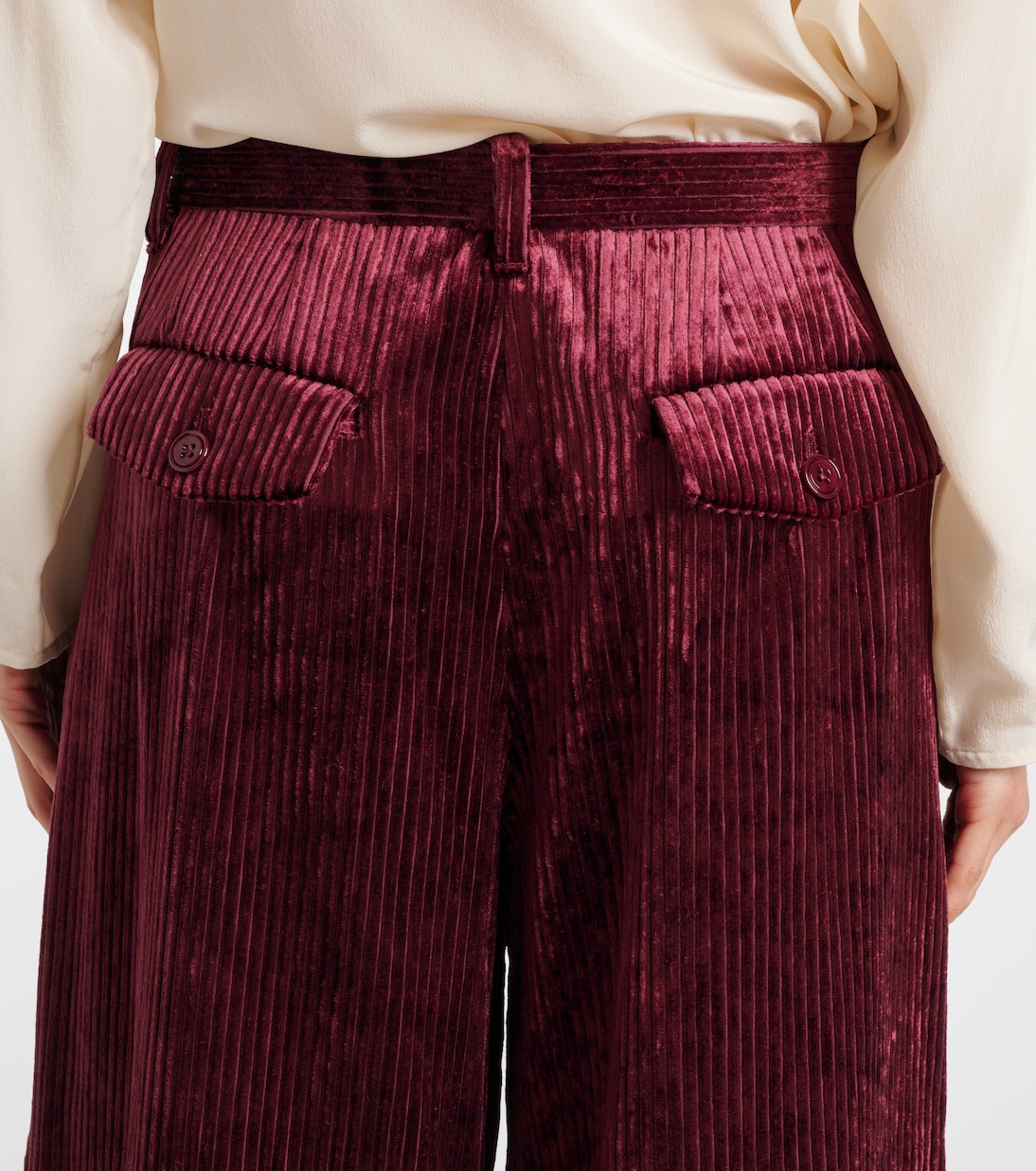 Weite Mid-Rise-Hose aus Cord | Dorothee Schumacher