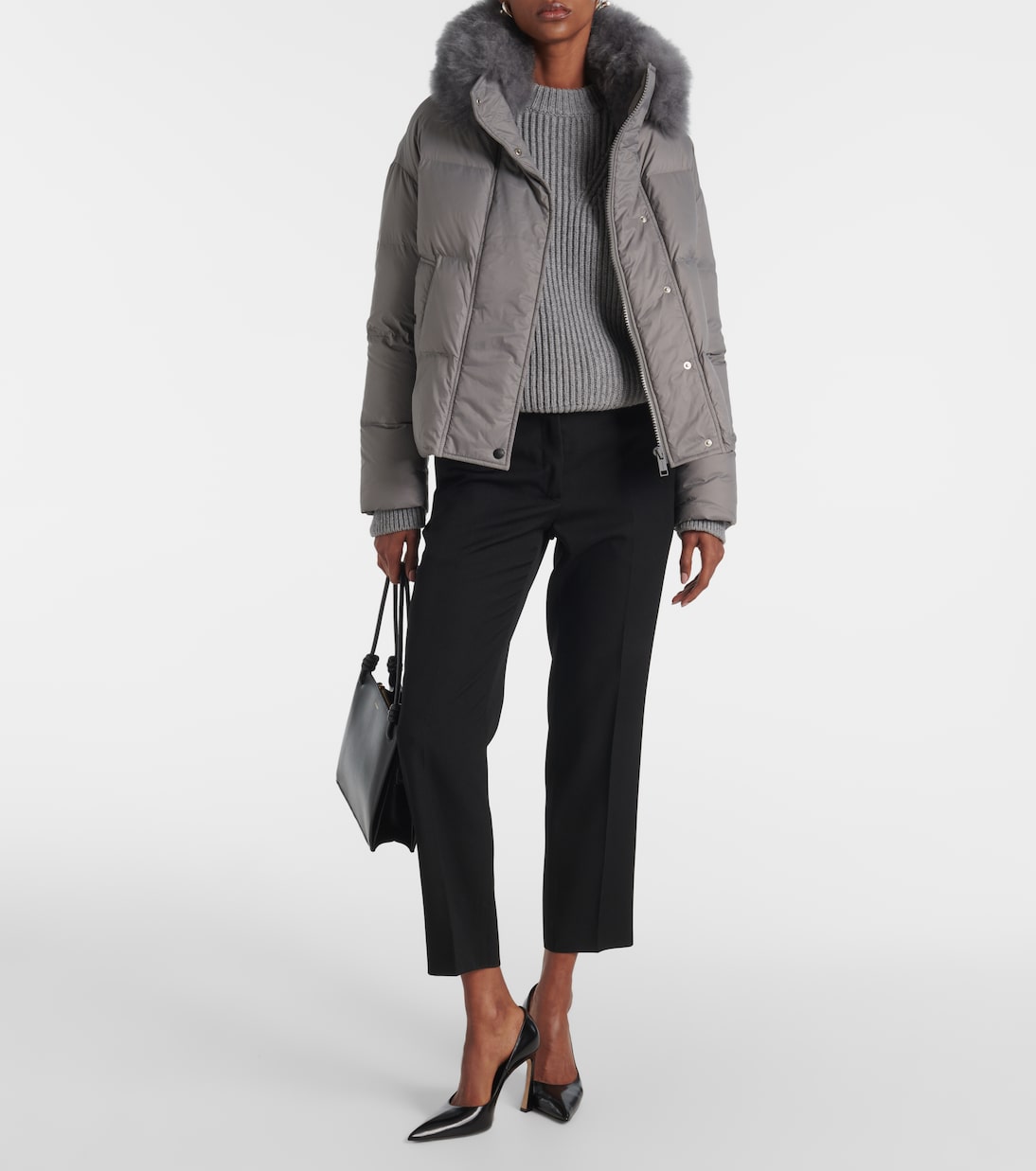 Piumino con shearling | Yves Salomon