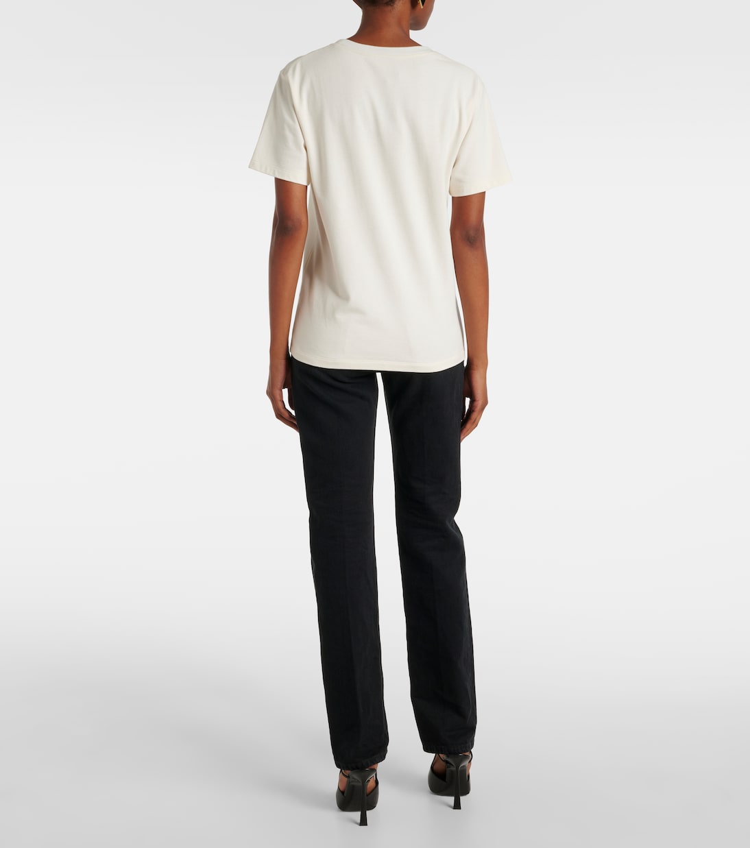 Camiseta de Algodón Mezclado Saint Laurent para Jóvenes Modernos