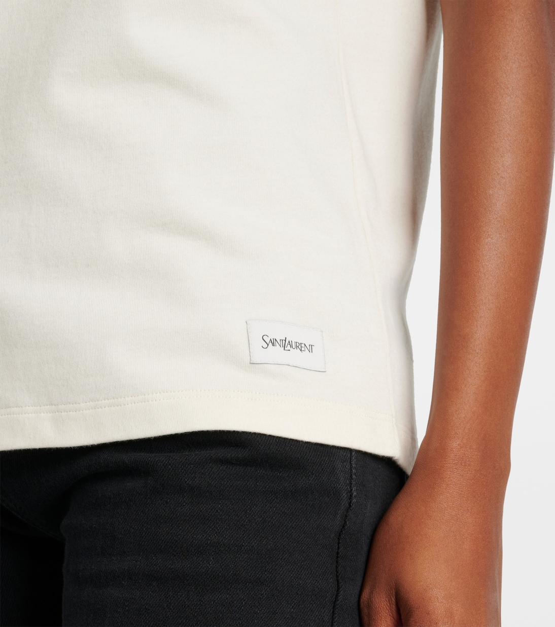 Camiseta de Algodón Mezclado Saint Laurent para Jóvenes Modernos