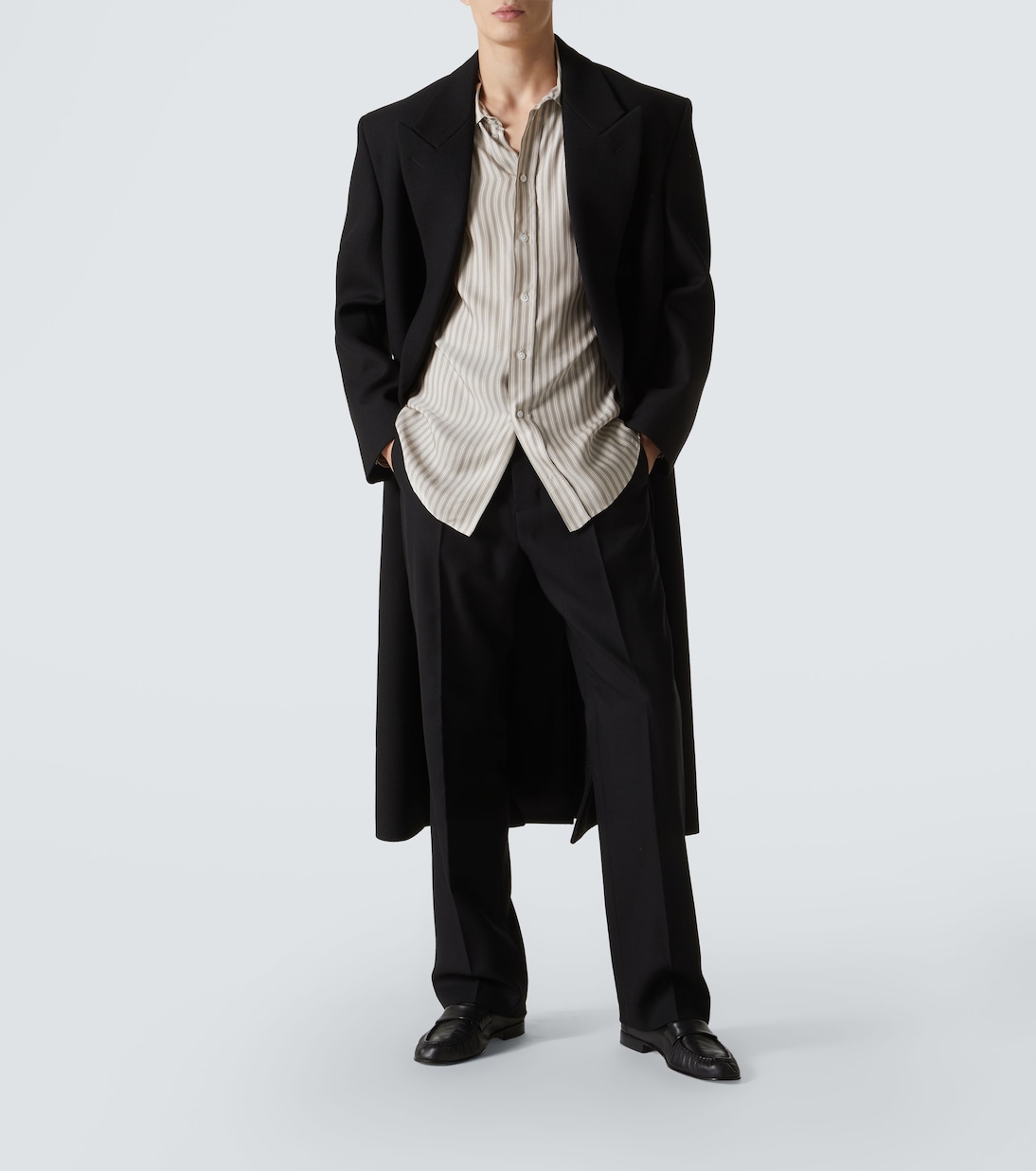 Camicia Luigi in seta a righe | The Row
