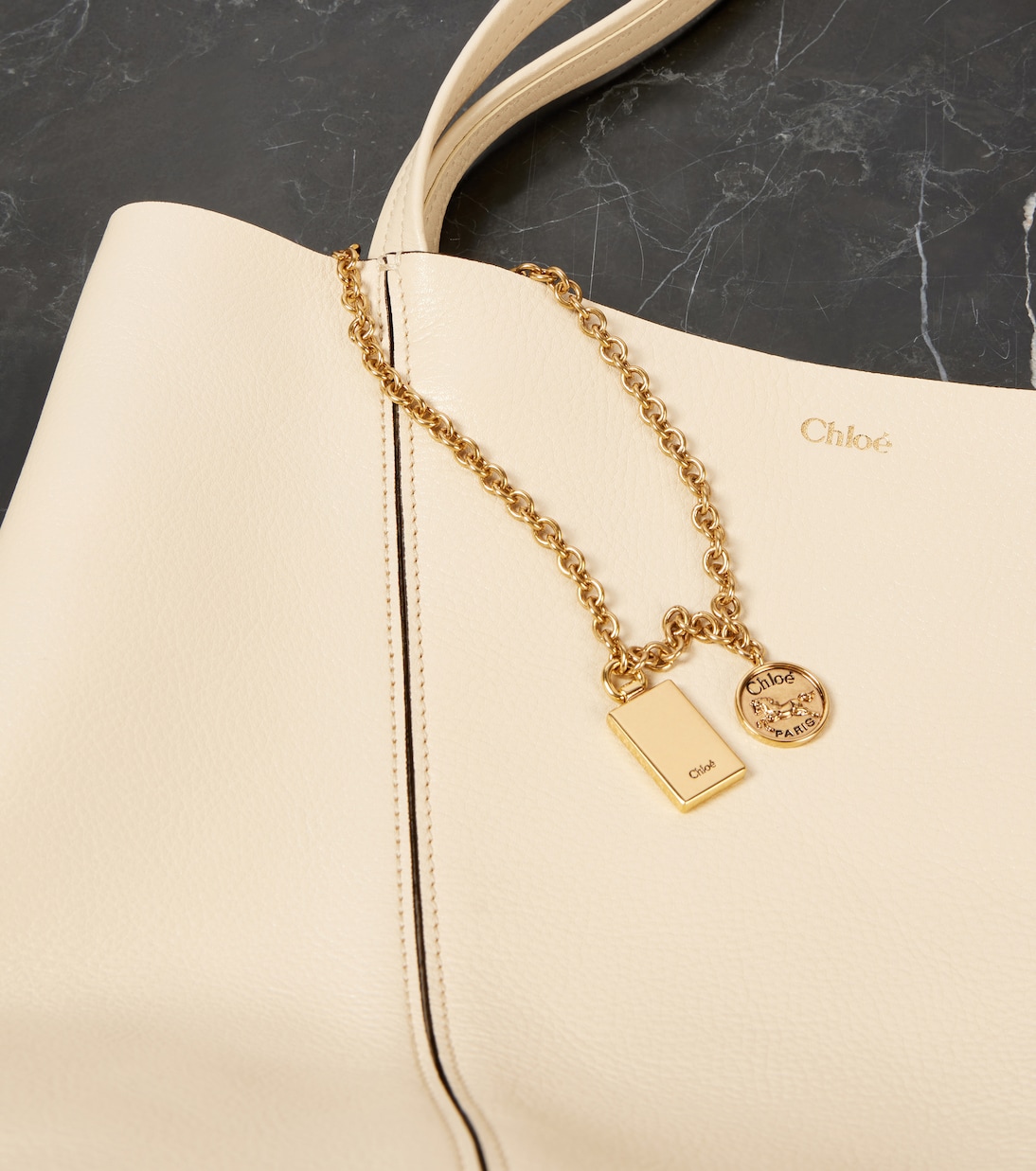 Borsa Chloé Spin Large in pelle | Chloé