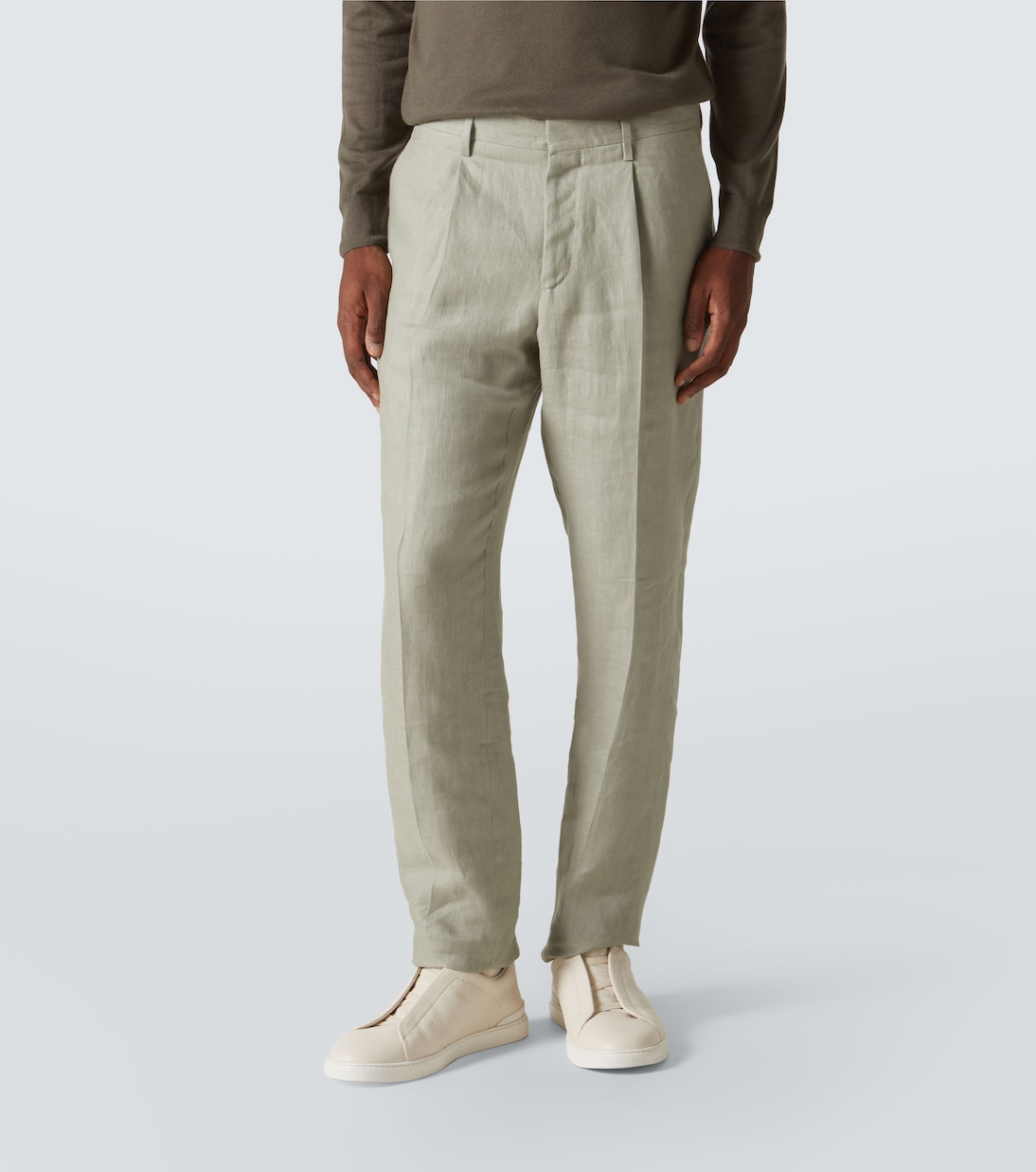 Pantalon chino en lin | Lardini