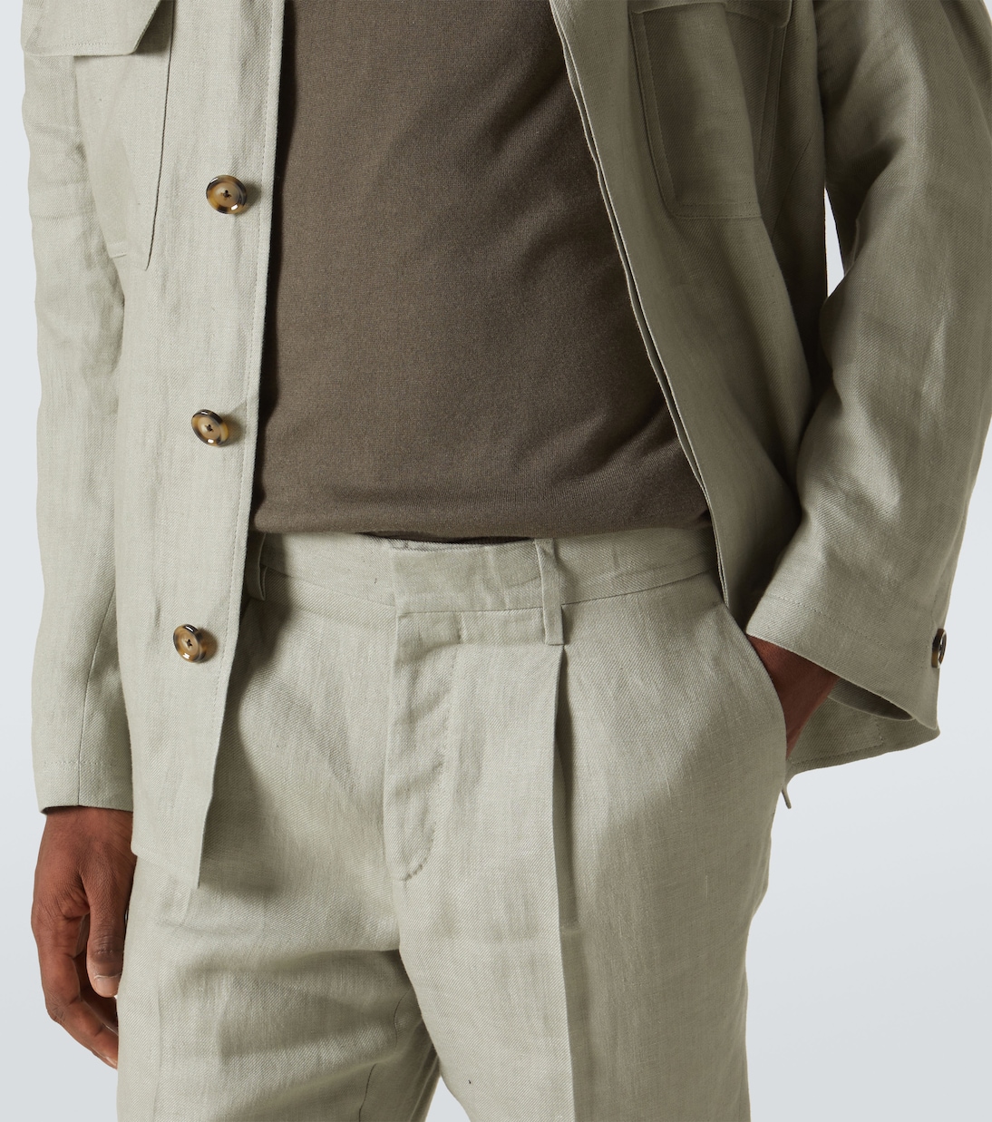 Pantalon chino en lin | Lardini
