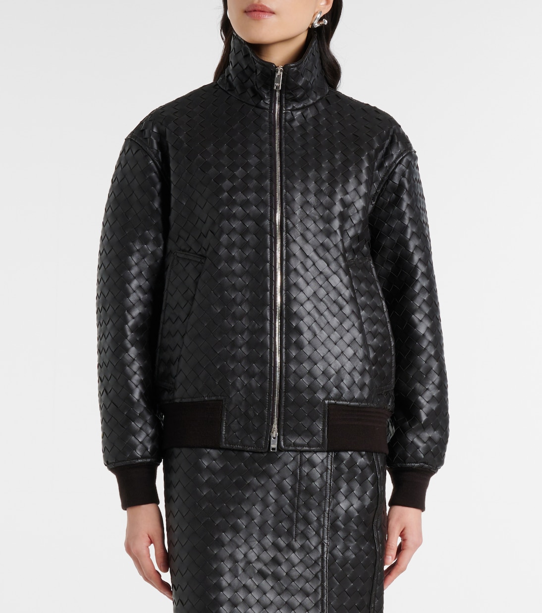 Giacca in pelle Intrecciato | Bottega Veneta