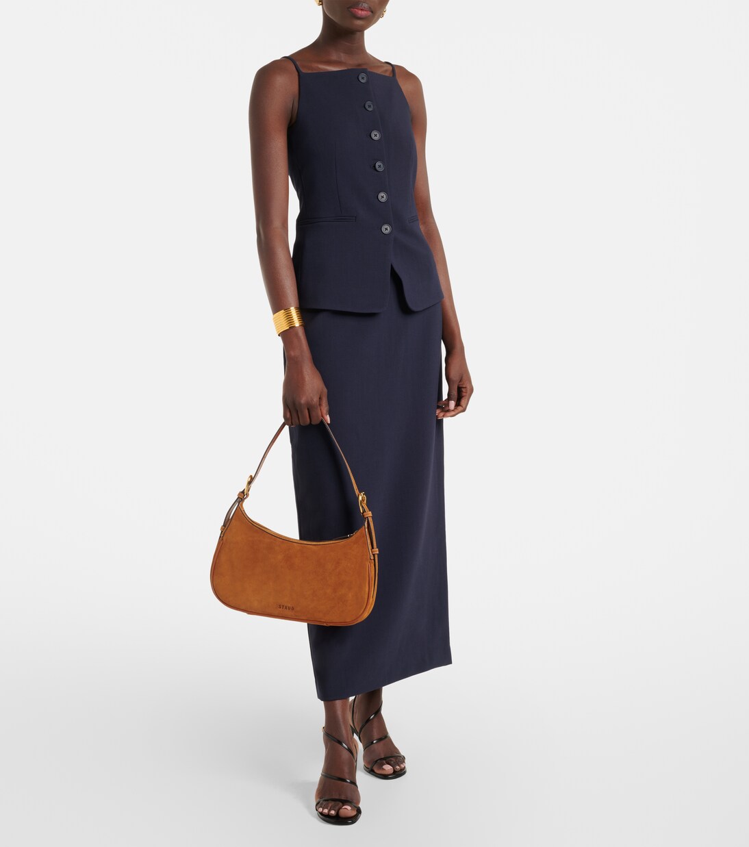 Sac Pine en daim | Staud