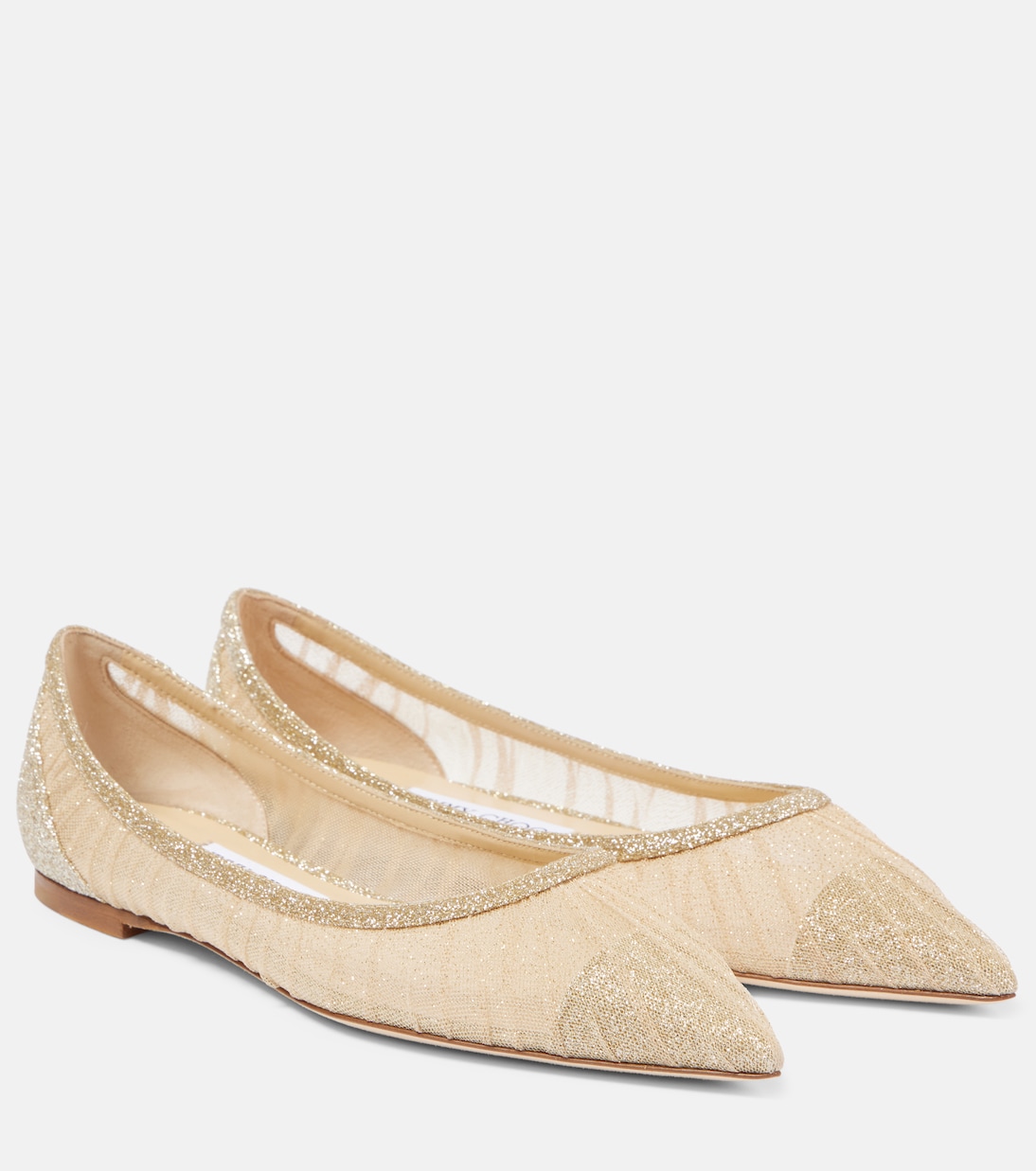 Ballerines Love en tulle à paillettes | Jimmy Choo