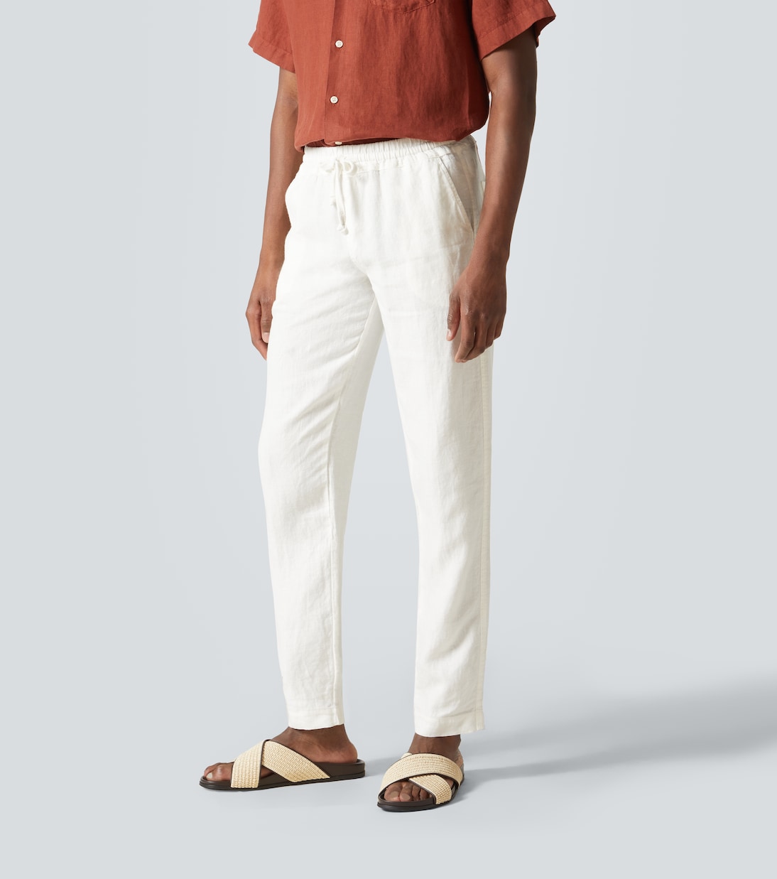 Gerade Hose aus Leinen | Fedeli