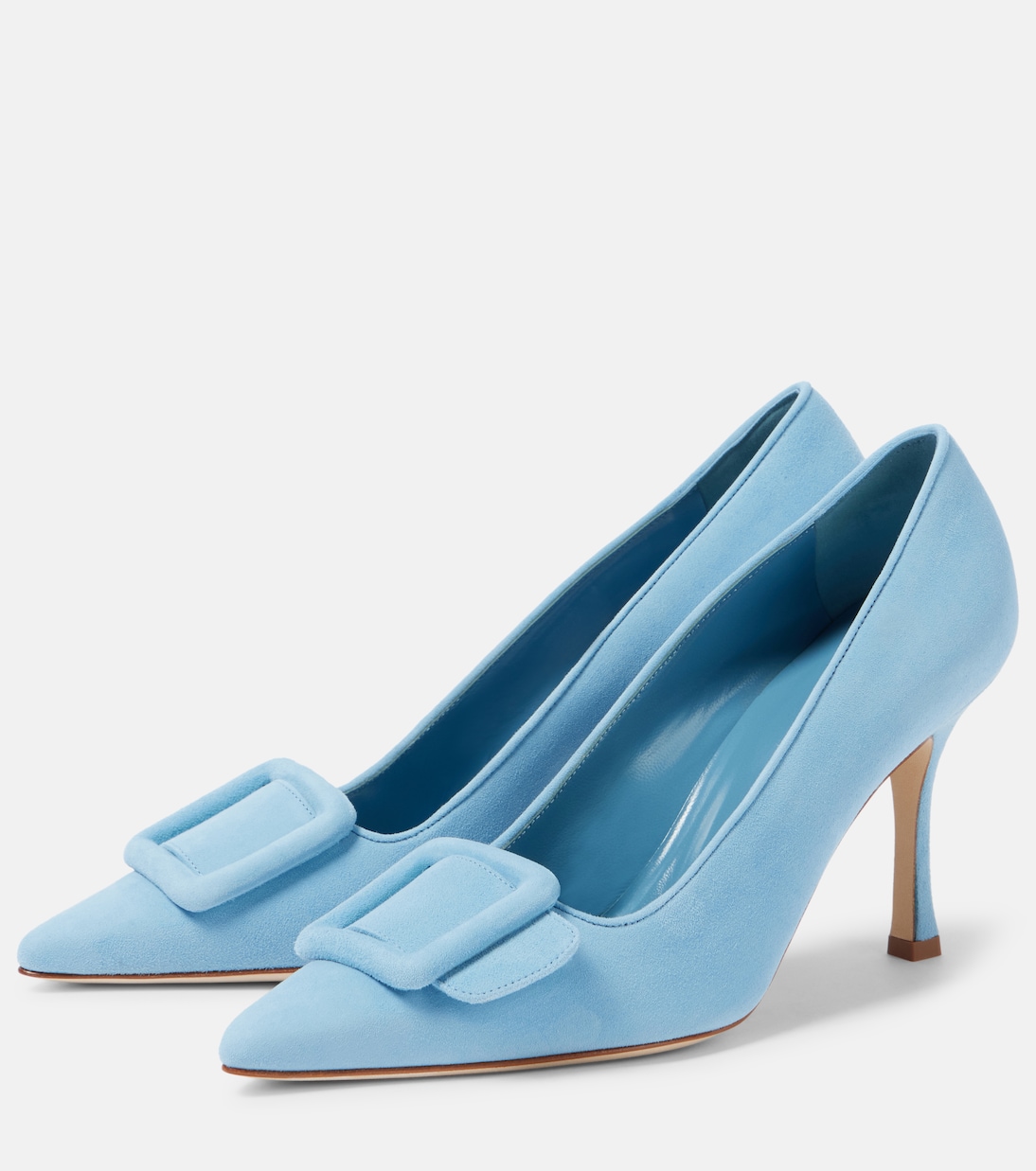 Escarpins Maysale 90 en daim | Manolo Blahnik