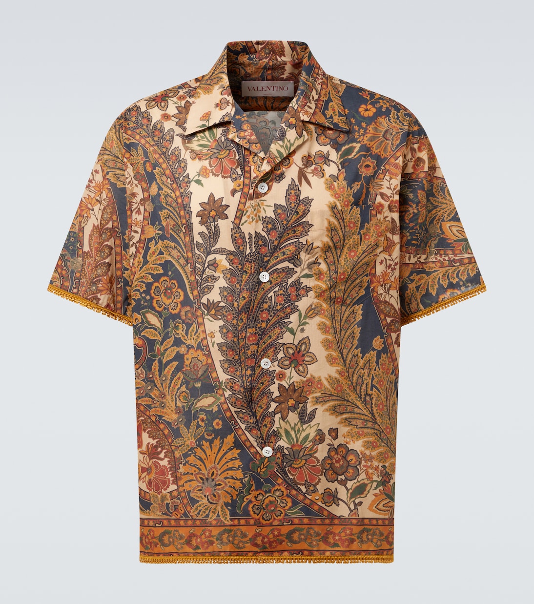 Camisa de lino con paisley | Valentino