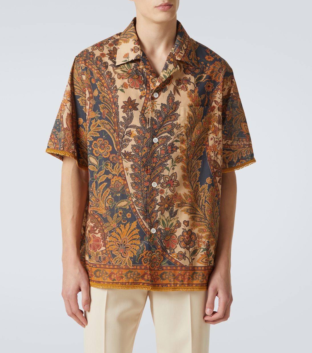 Camisa de lino con paisley | Valentino