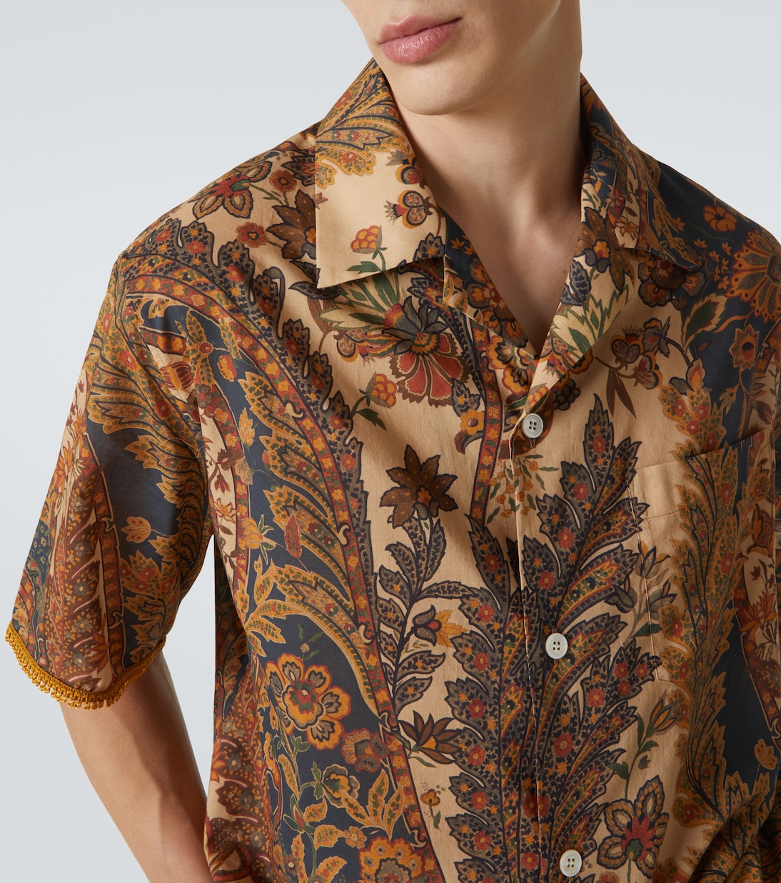 Camisa de lino con paisley | Valentino