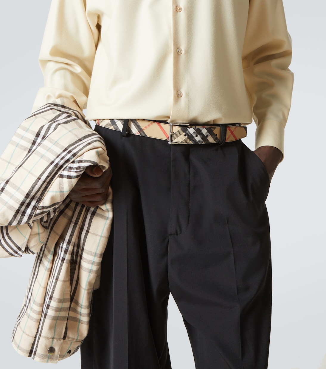 Burberry Check皮革腰带 | Burberry