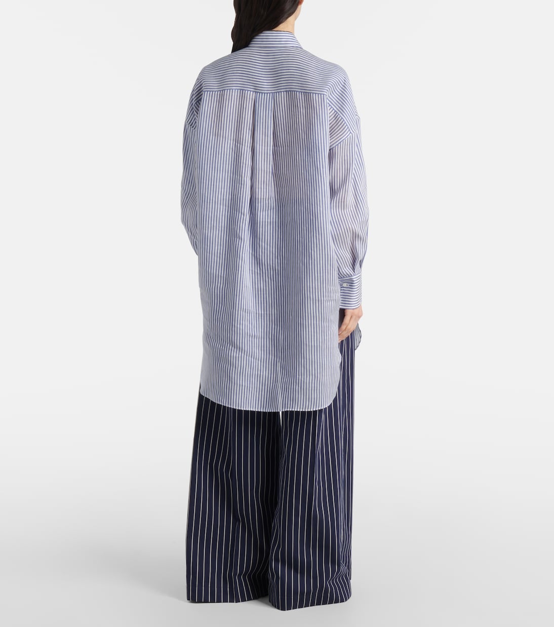 Chemise Monili en organza de lin et soie | Brunello Cucinelli