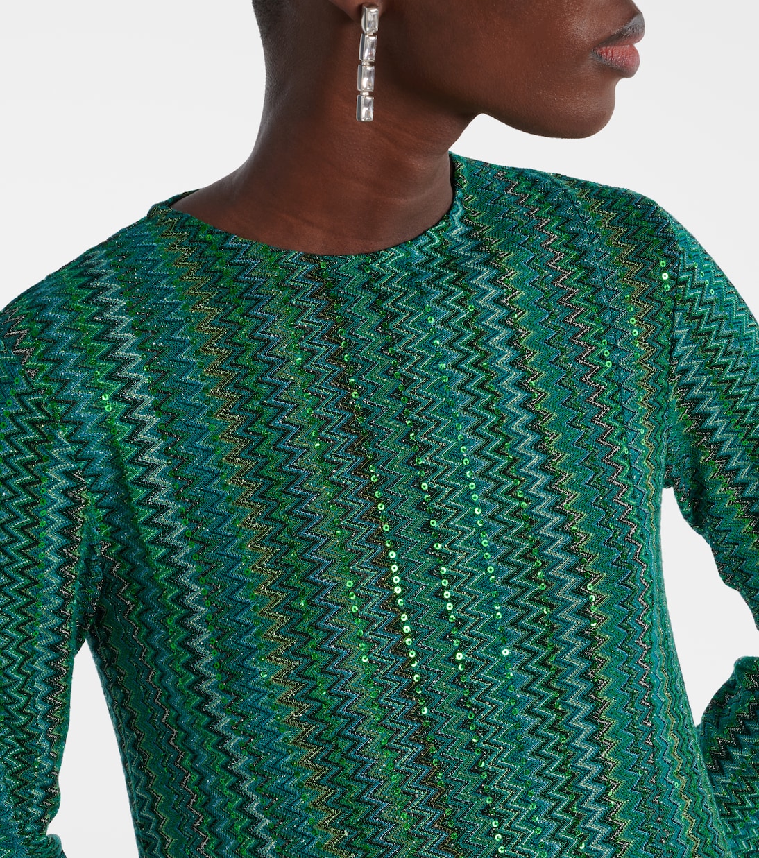Top Zigzag en lamé | Missoni