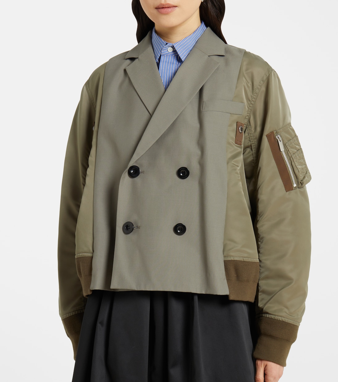 Double-breasted bomber jacket | Sacai