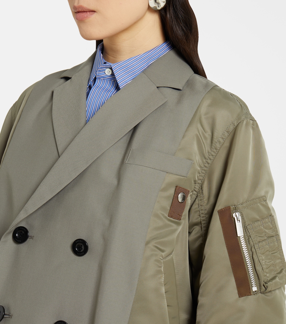 Double-breasted bomber jacket | Sacai