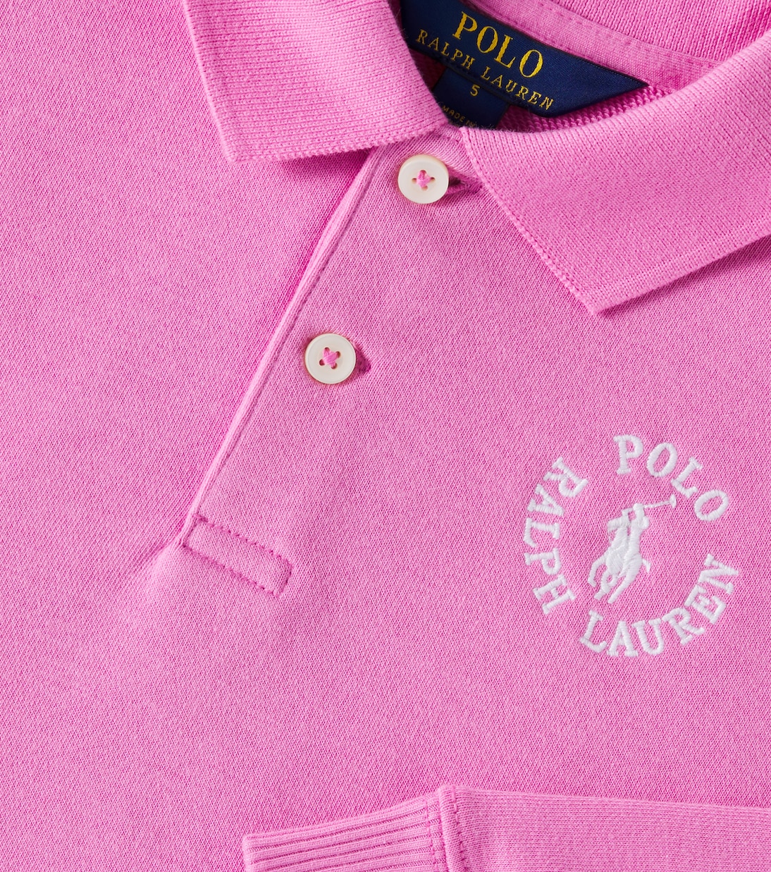 Polo in jersey di misto cotone con logo | Polo Ralph Lauren Kids