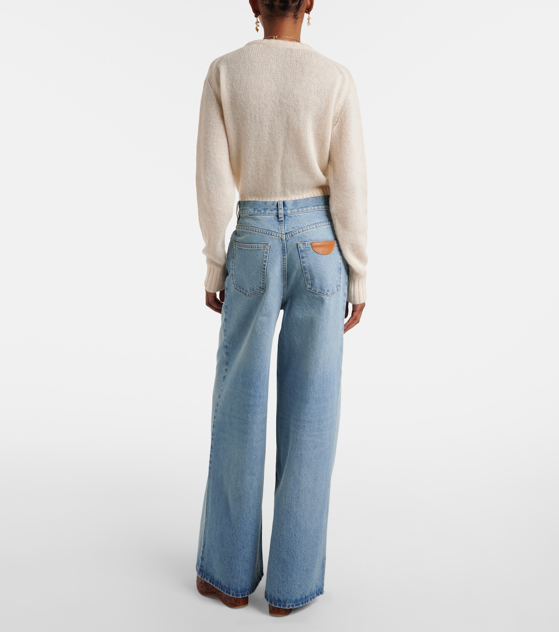Jeans a gamba larga a vita alta | Chloé