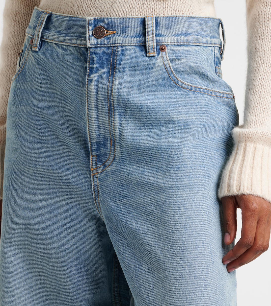 Jeans a gamba larga a vita alta | Chloé