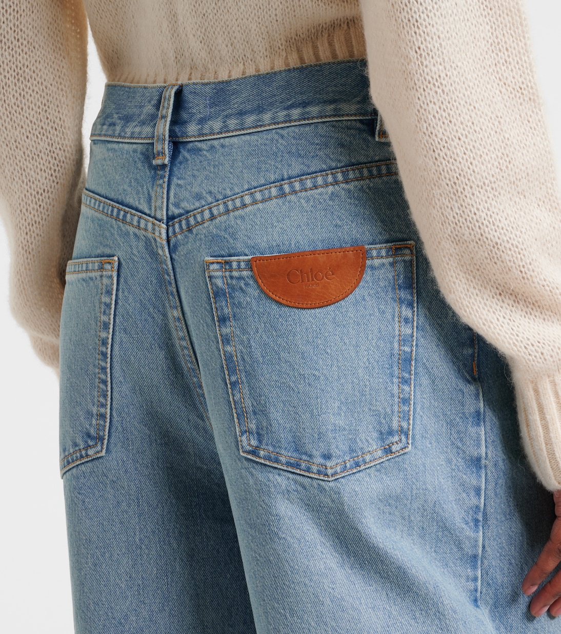 Jeans a gamba larga a vita alta | Chloé