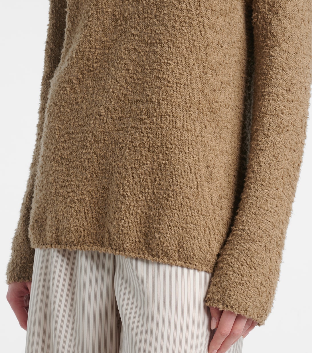 Kathy cotton bouclé sweater | The Row