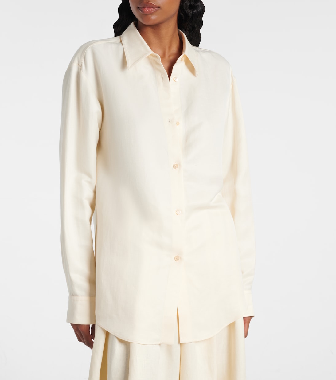 Camisa Ferrara de lino y seda | Gabriela Hearst