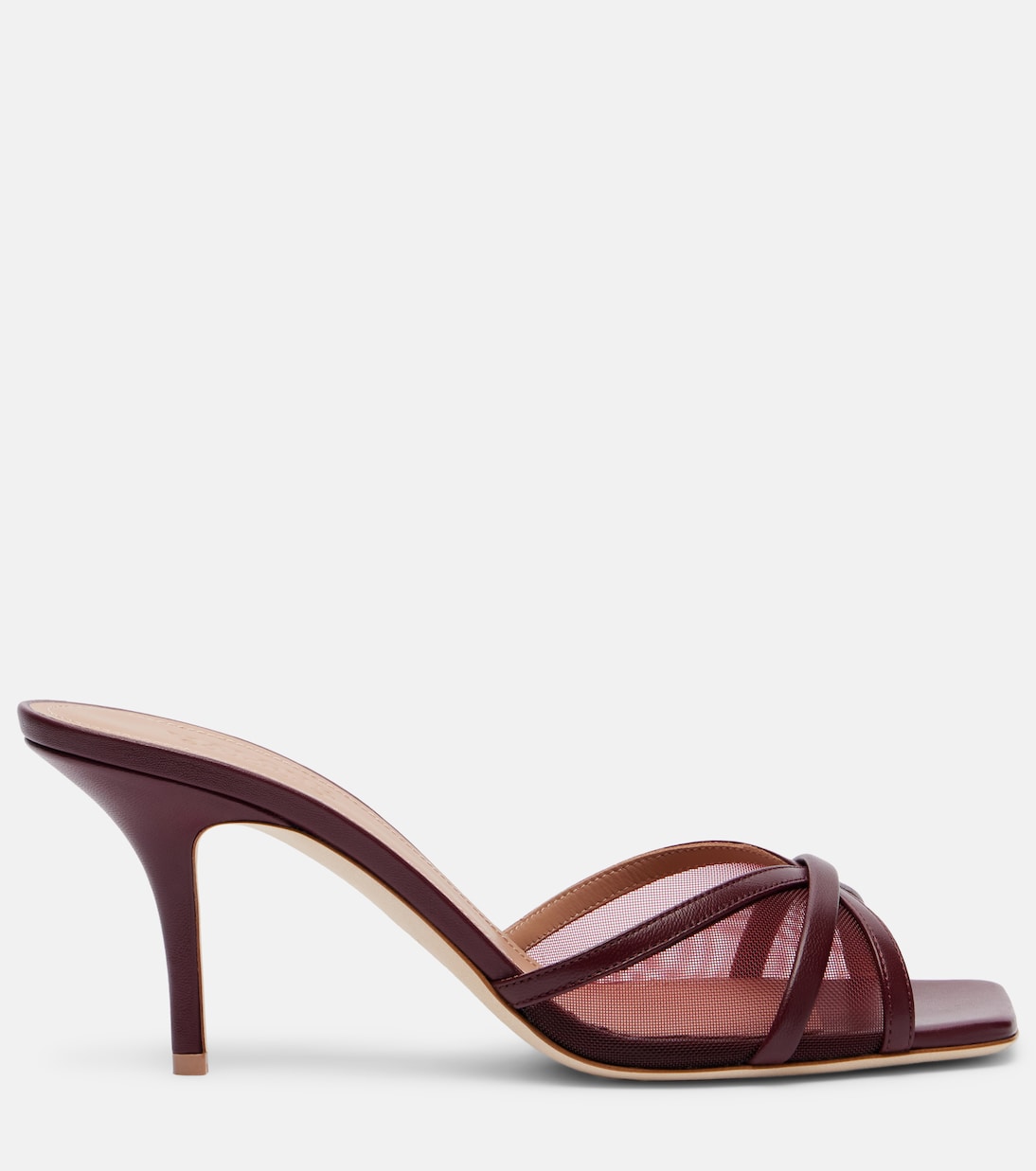 Perla 70 레더 메쉬 뮬 | Malone Souliers