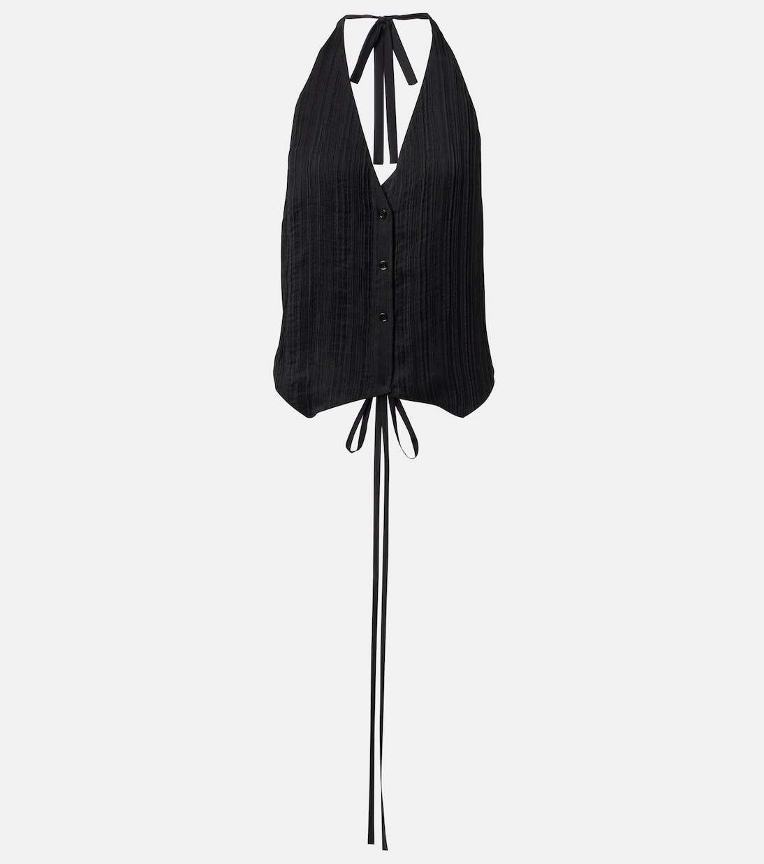 Suez pleated halterneck vest | Joseph
