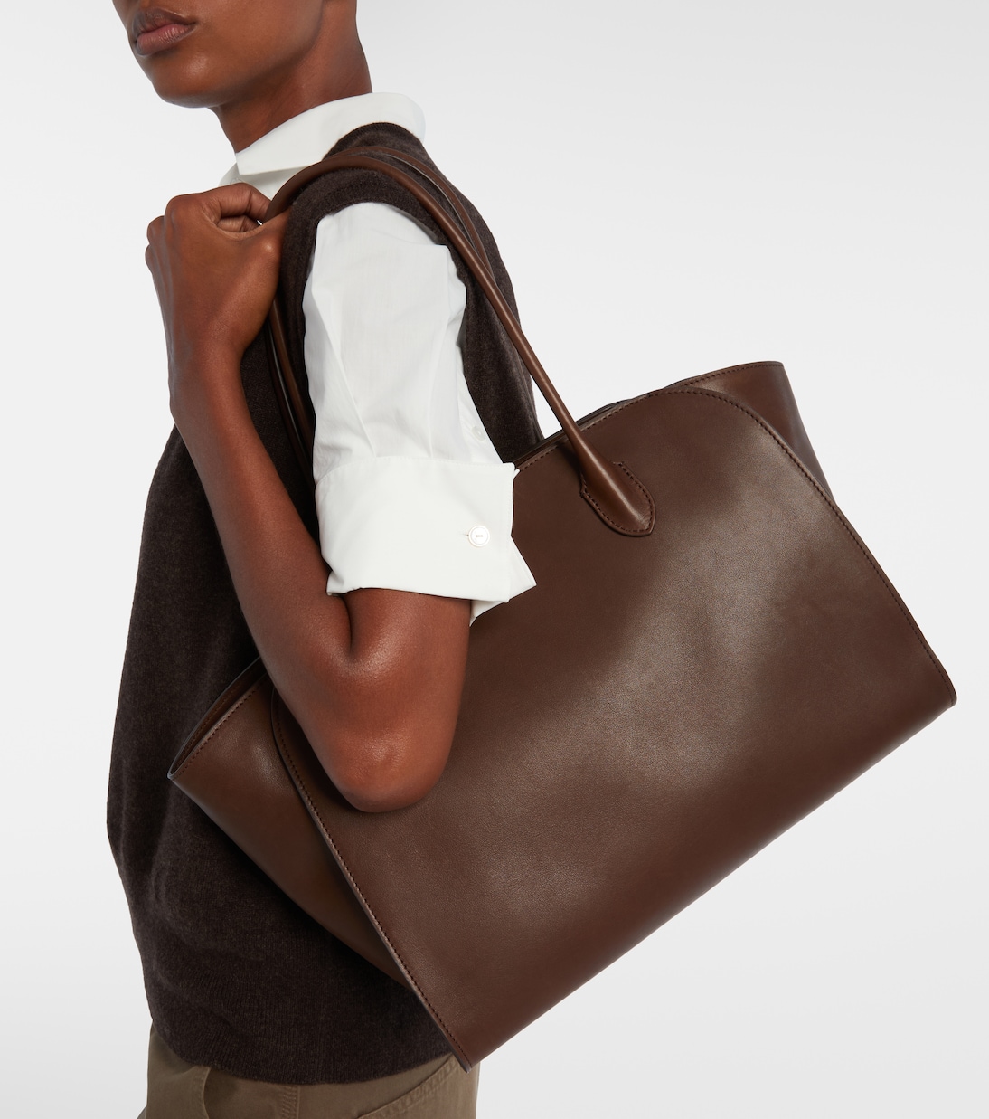 Tote Bag Marlo 14 aus Leder | The Row