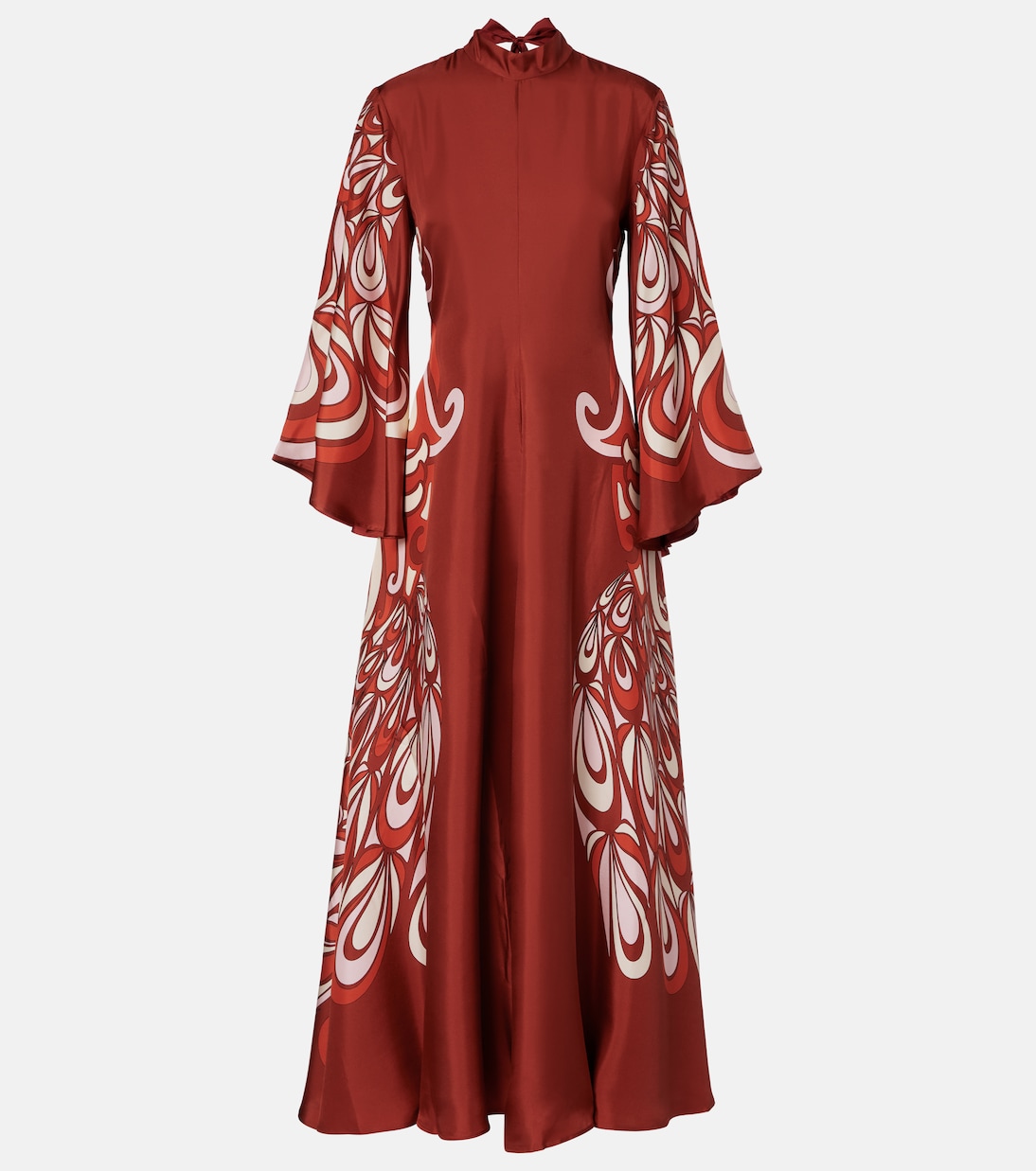 Magnifico printed silk twill maxi dress | La DoubleJ