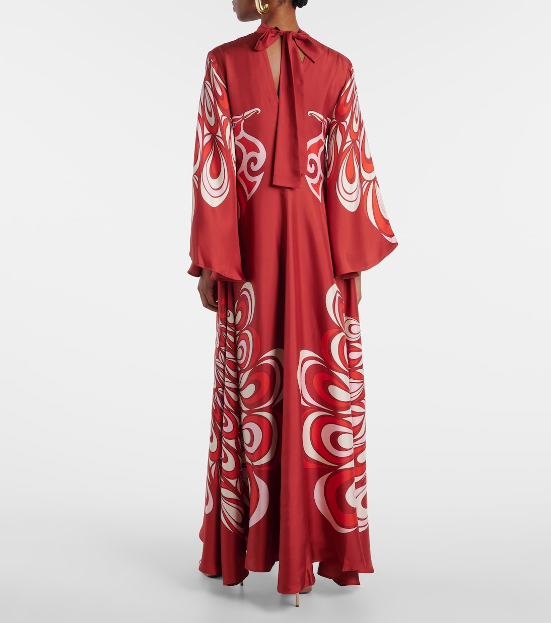 Magnifico printed silk twill maxi dress | La DoubleJ