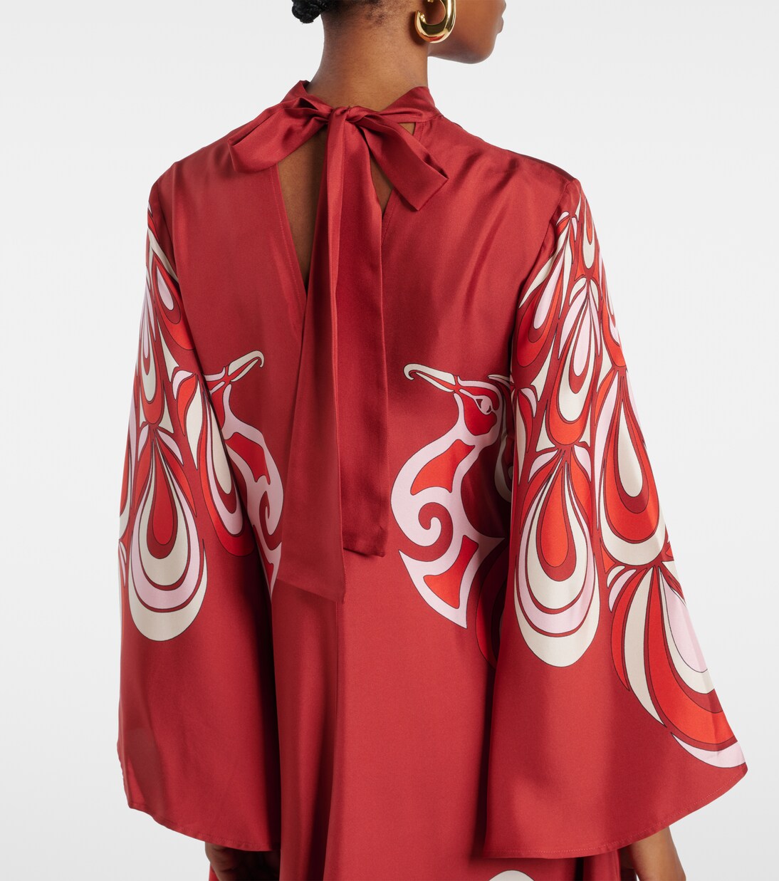 Magnifico printed silk twill maxi dress | La DoubleJ