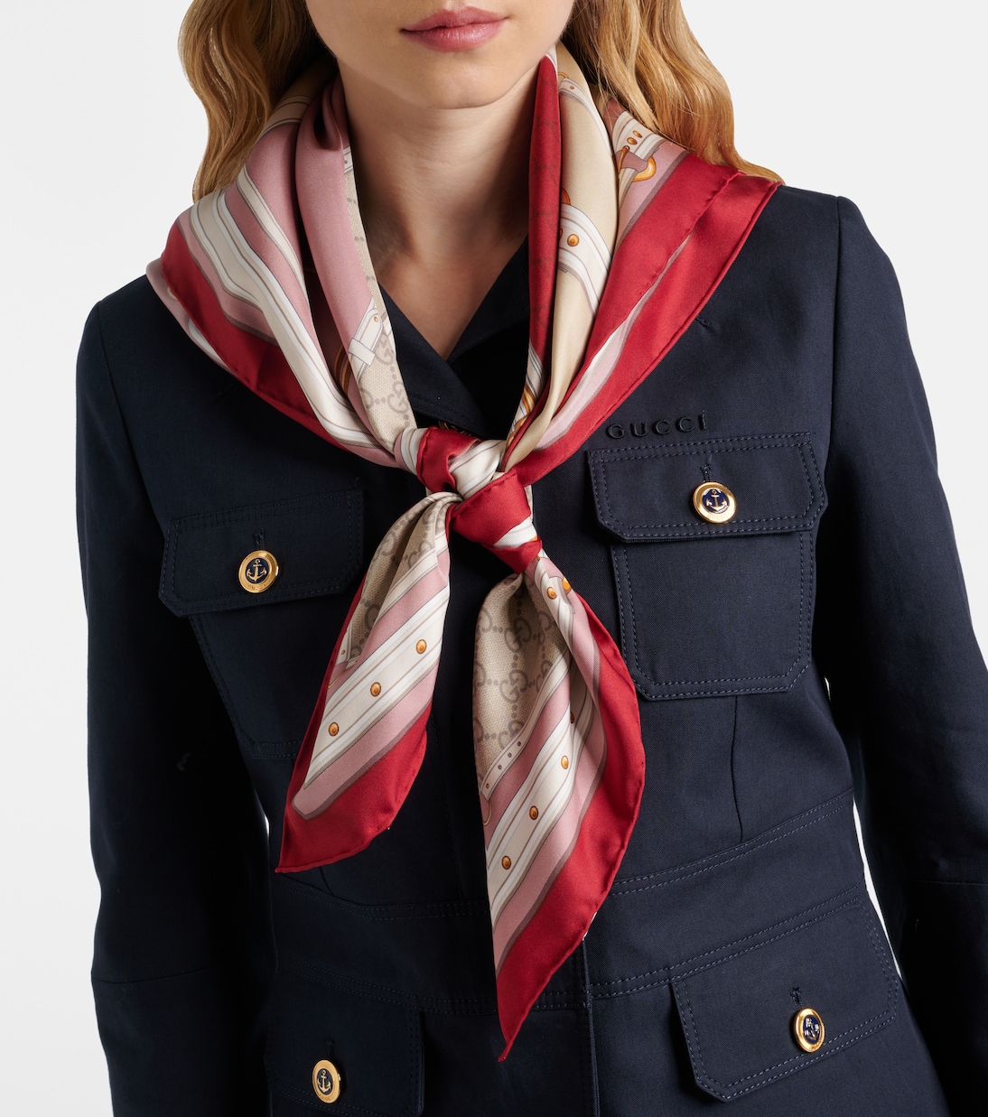 New Majo silk twill scarf | Gucci
