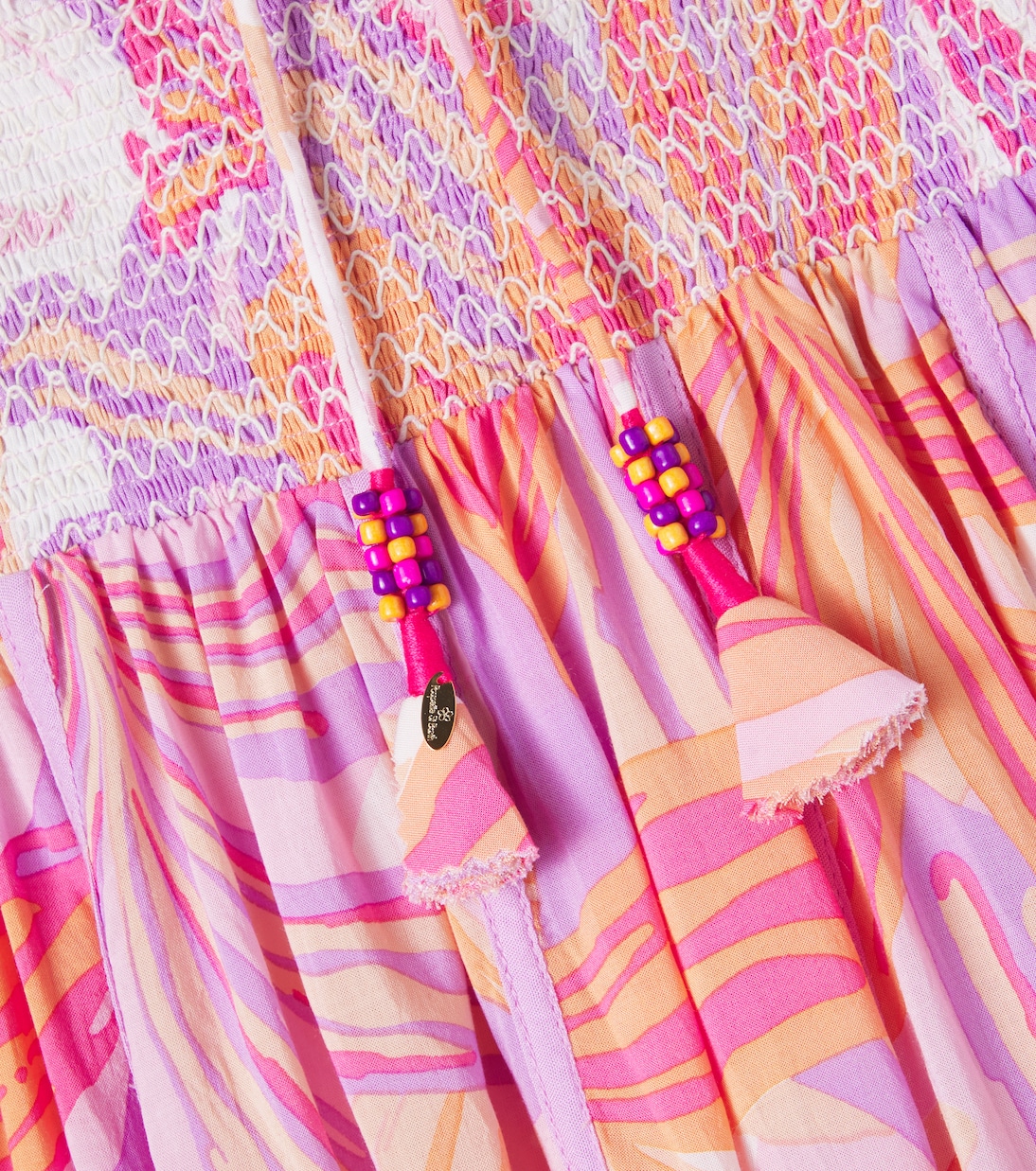 Bedrucktes Kleid Cycas | Poupette St Barth Kids