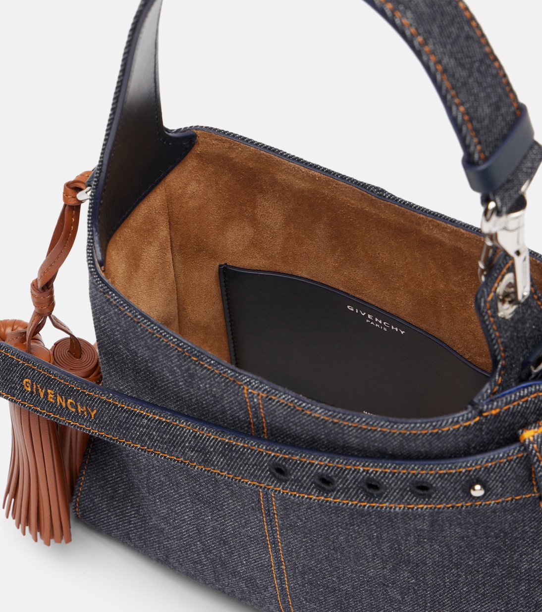 Voyou Mini denim shoulder bag | Givenchy