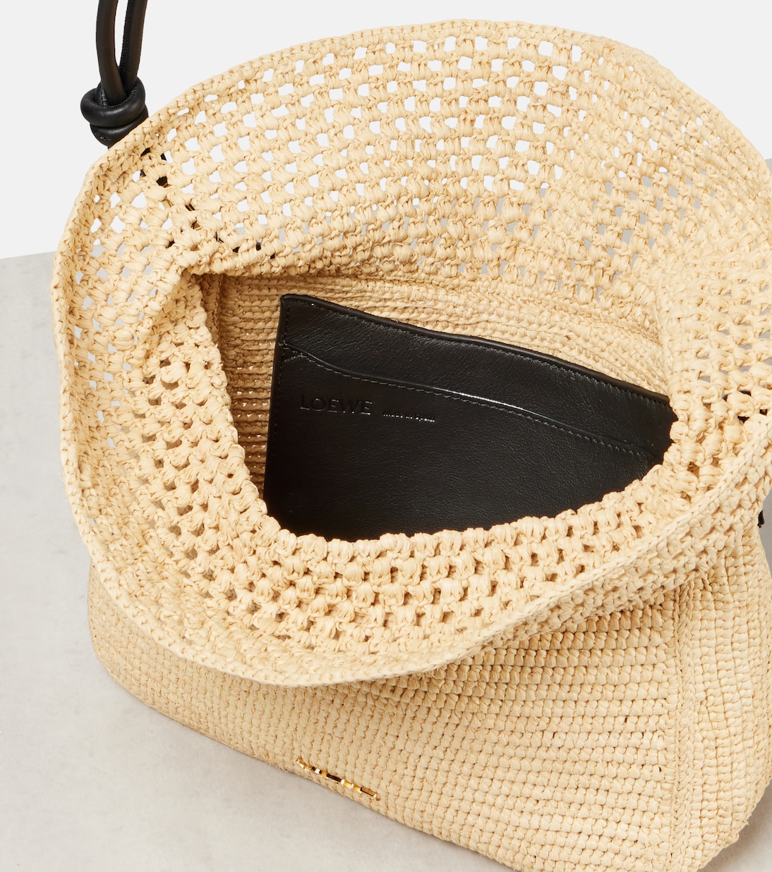Paula's Ibiza raffia shoulder bag | Loewe