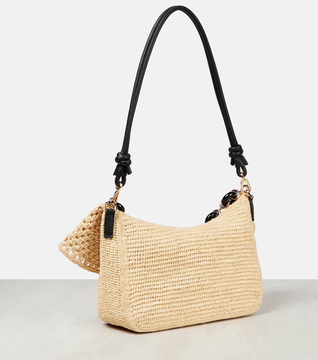 Paula's Ibiza raffia shoulder bag | Loewe