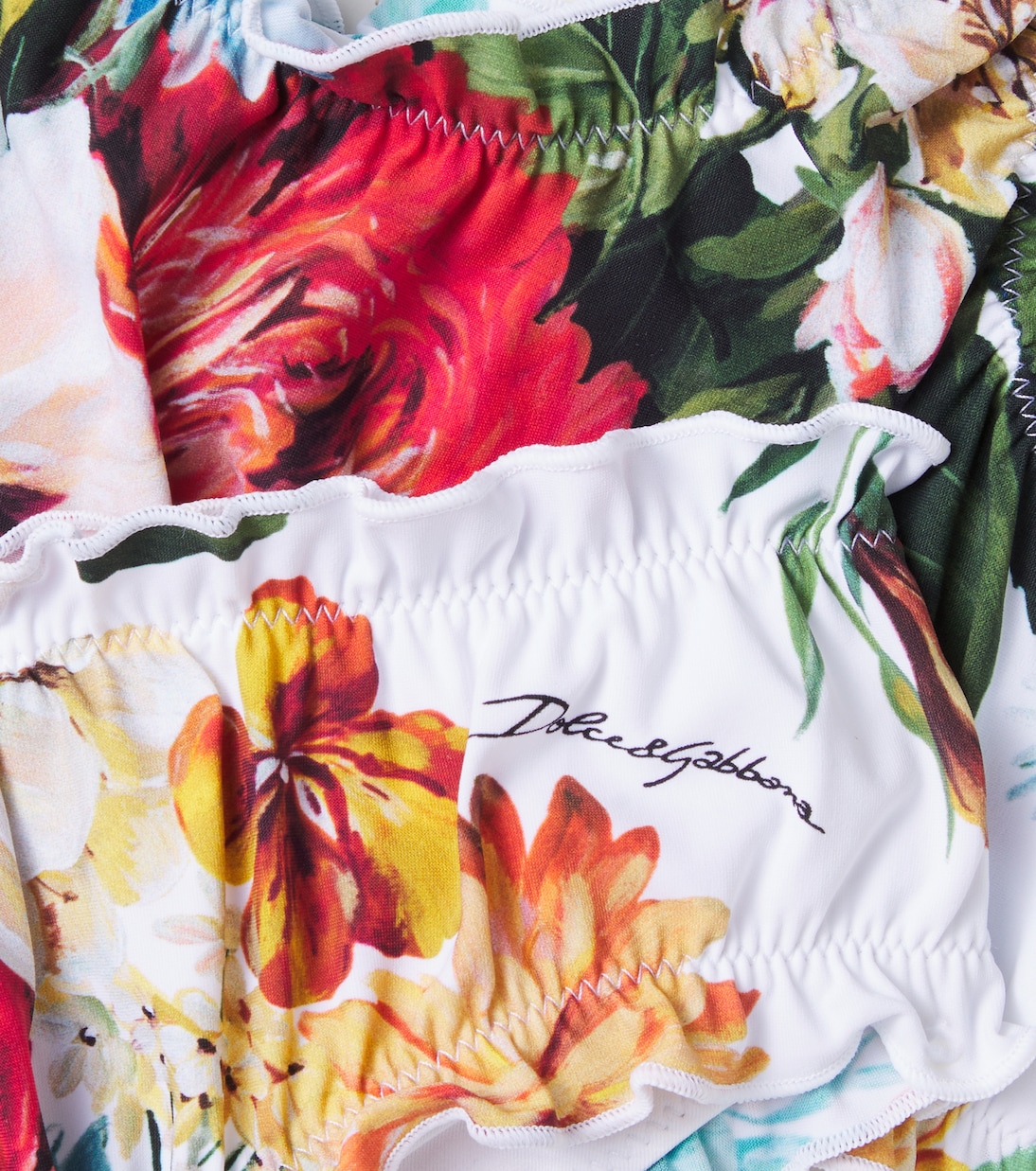 Floral ruffled bikini | Dolce&Gabbana Kids
