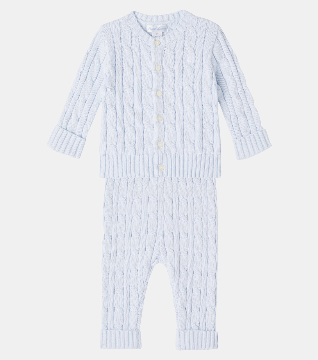 Set aus Cardigan und Hose aus Baumwoll-Strick | Polo Ralph Lauren Kids