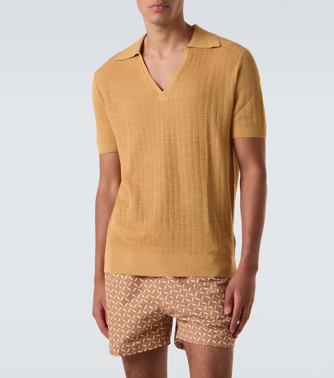 Joaquim cotton-blend polo shirt | Frescobol Carioca
