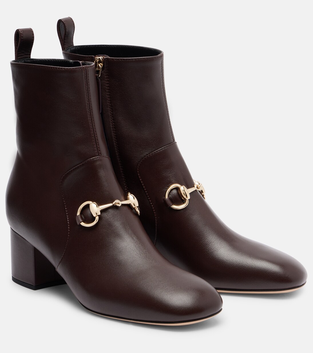Horsebit leather ankle boots | Gucci