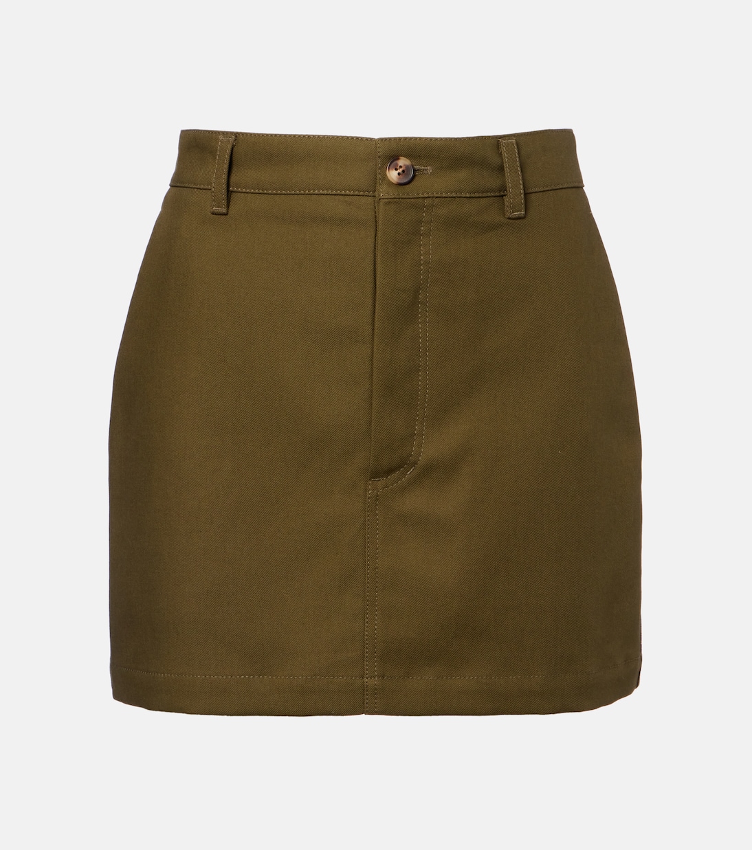 High-rise cotton miniskirt | Wardrobe.NYC