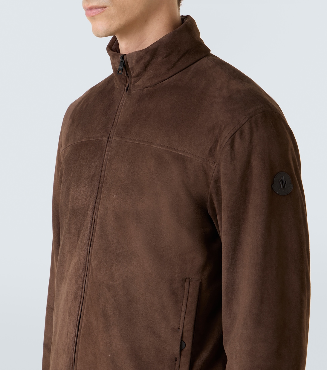Piumino Cernay in suede | Moncler