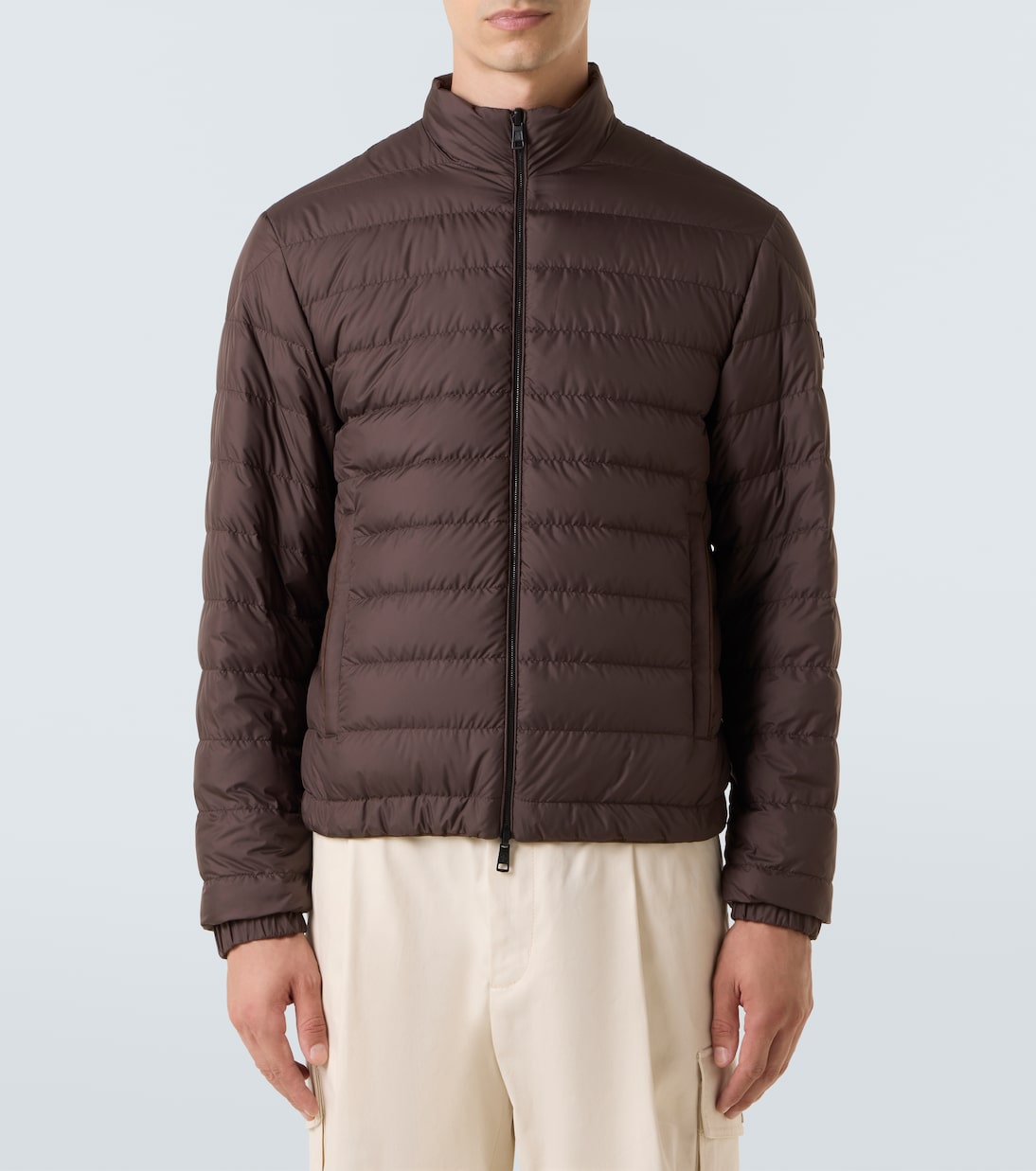 Piumino Cernay in suede | Moncler
